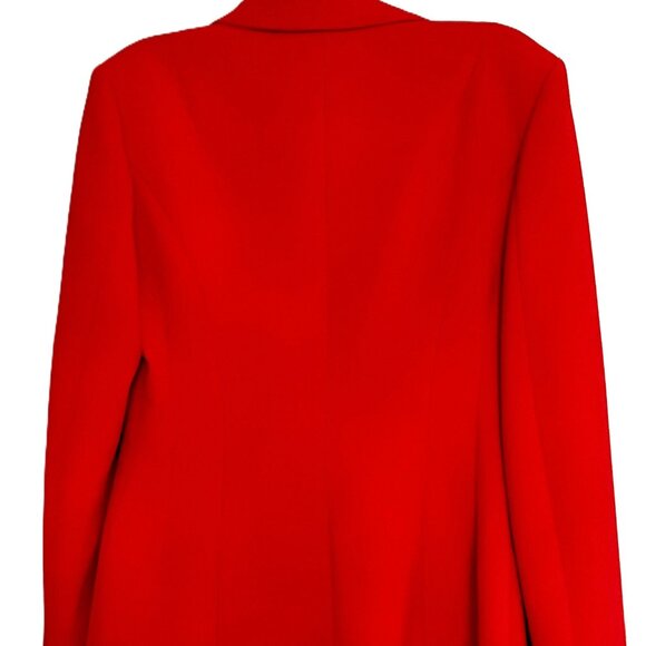 SPACE by Simona Corsellini Red Tailored Blazer Jacket Italy Size 44 - Picture 2 of 4